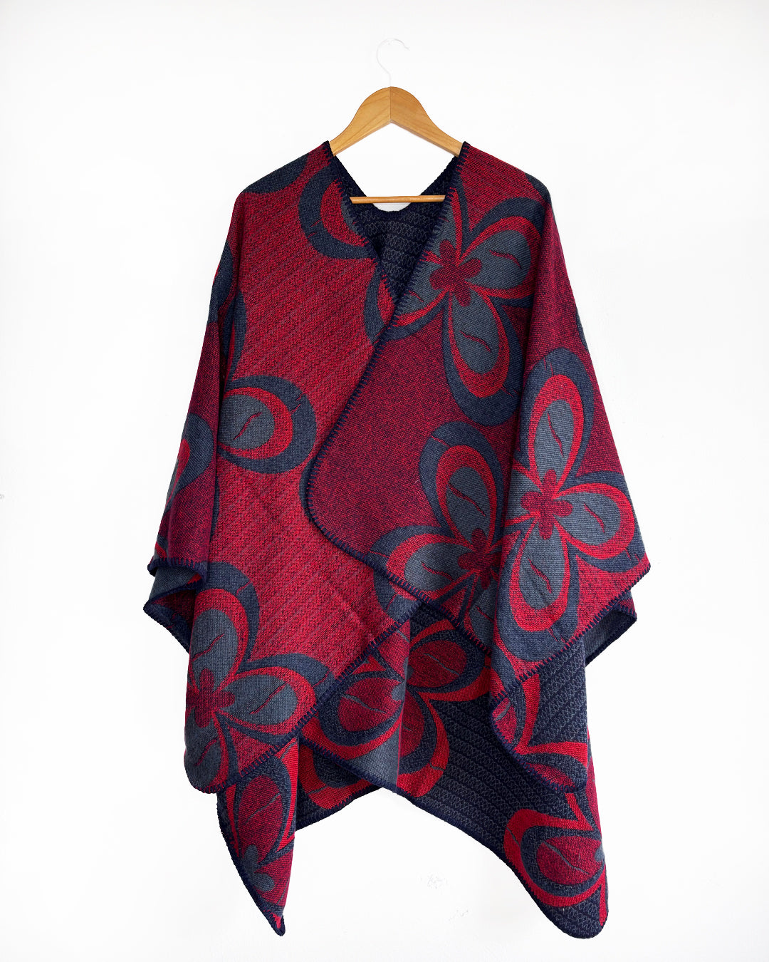 Reversible Wrap - Red / Blue