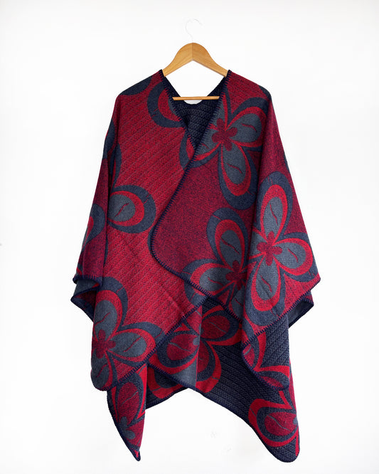 Reversible Wrap - Red / Blue