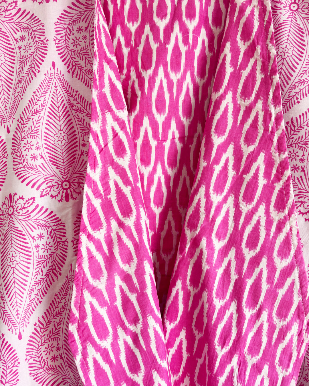 Pink Paisley - Long Kimono