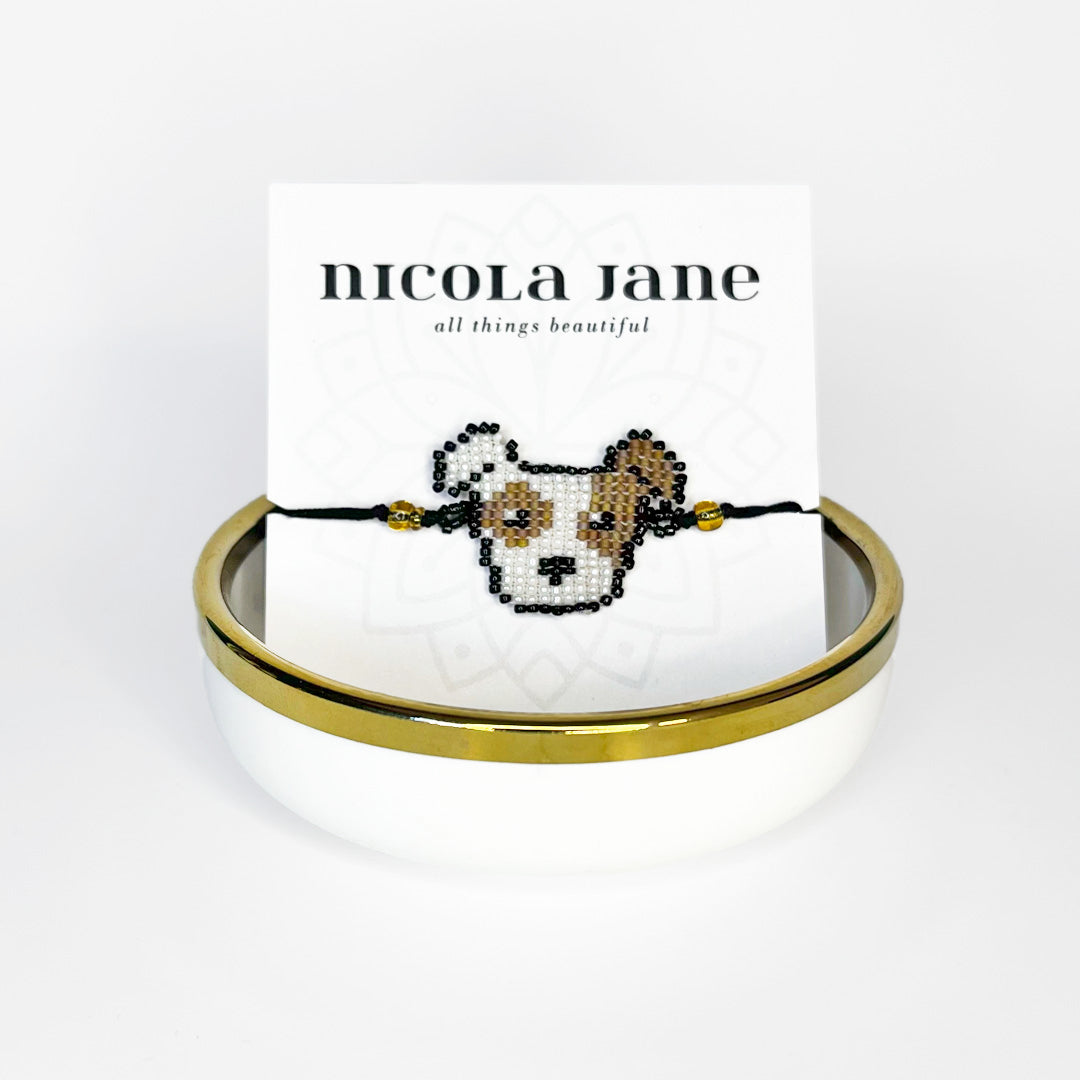 Beaded bracelet - jack russel