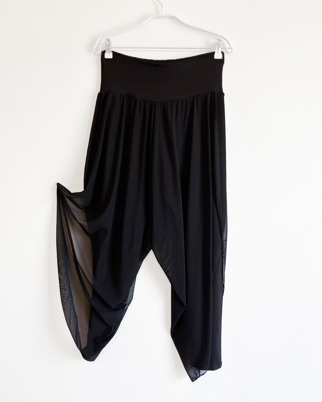 Mesh wrap pants