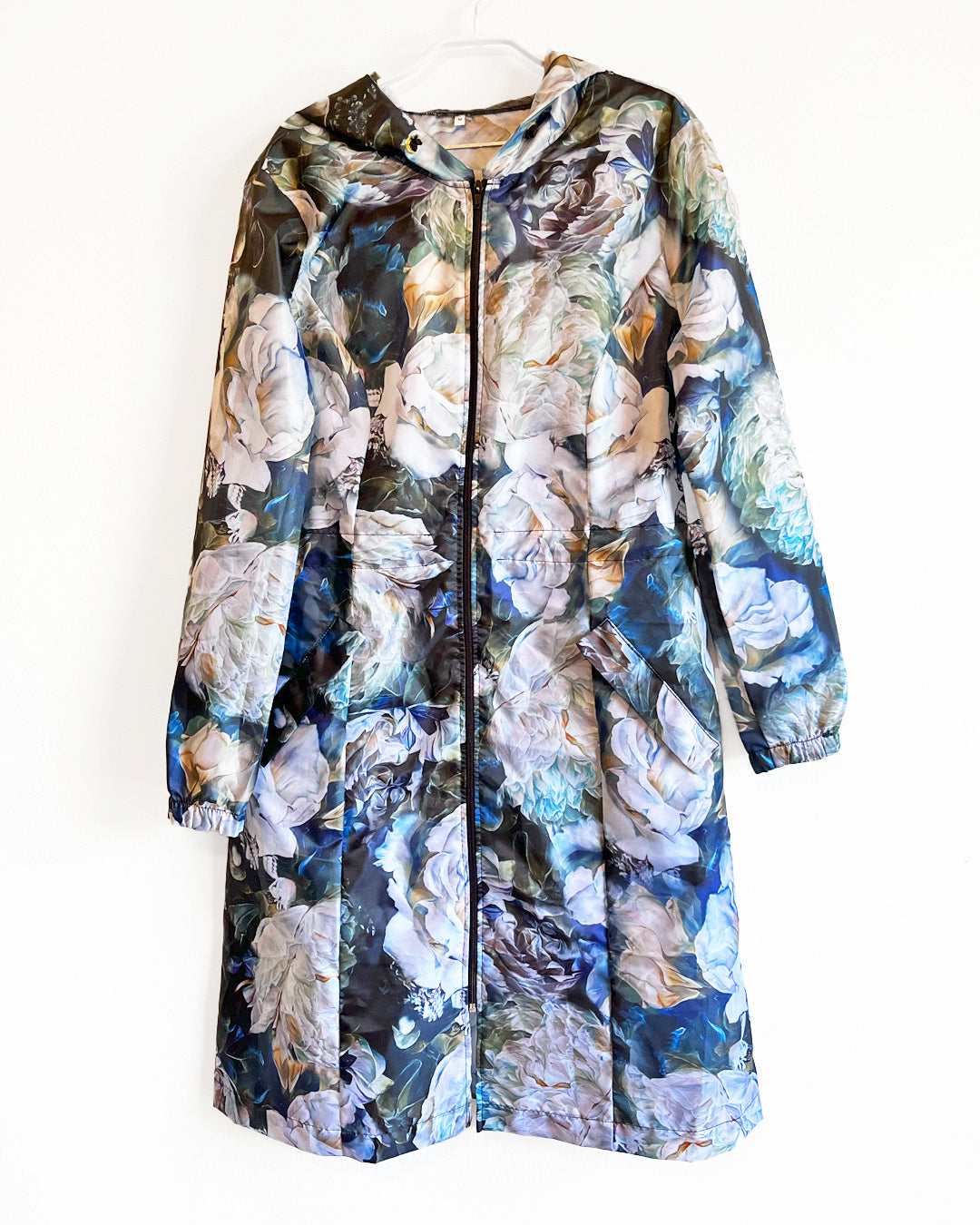 Floral raincoat - long