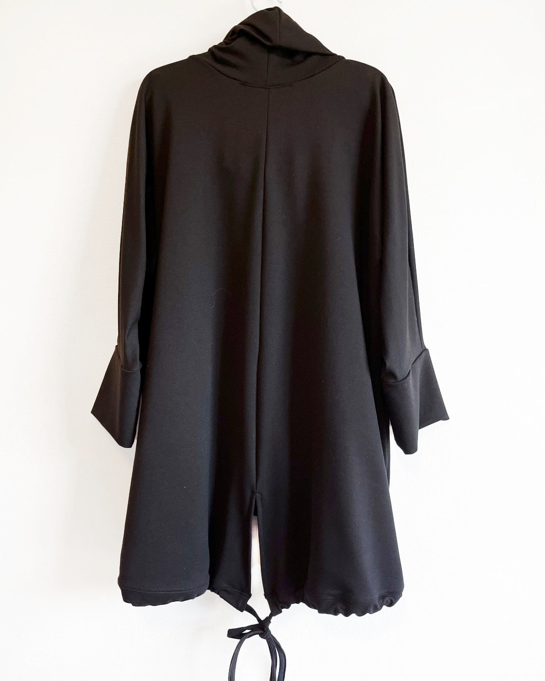 Cowl neck track top