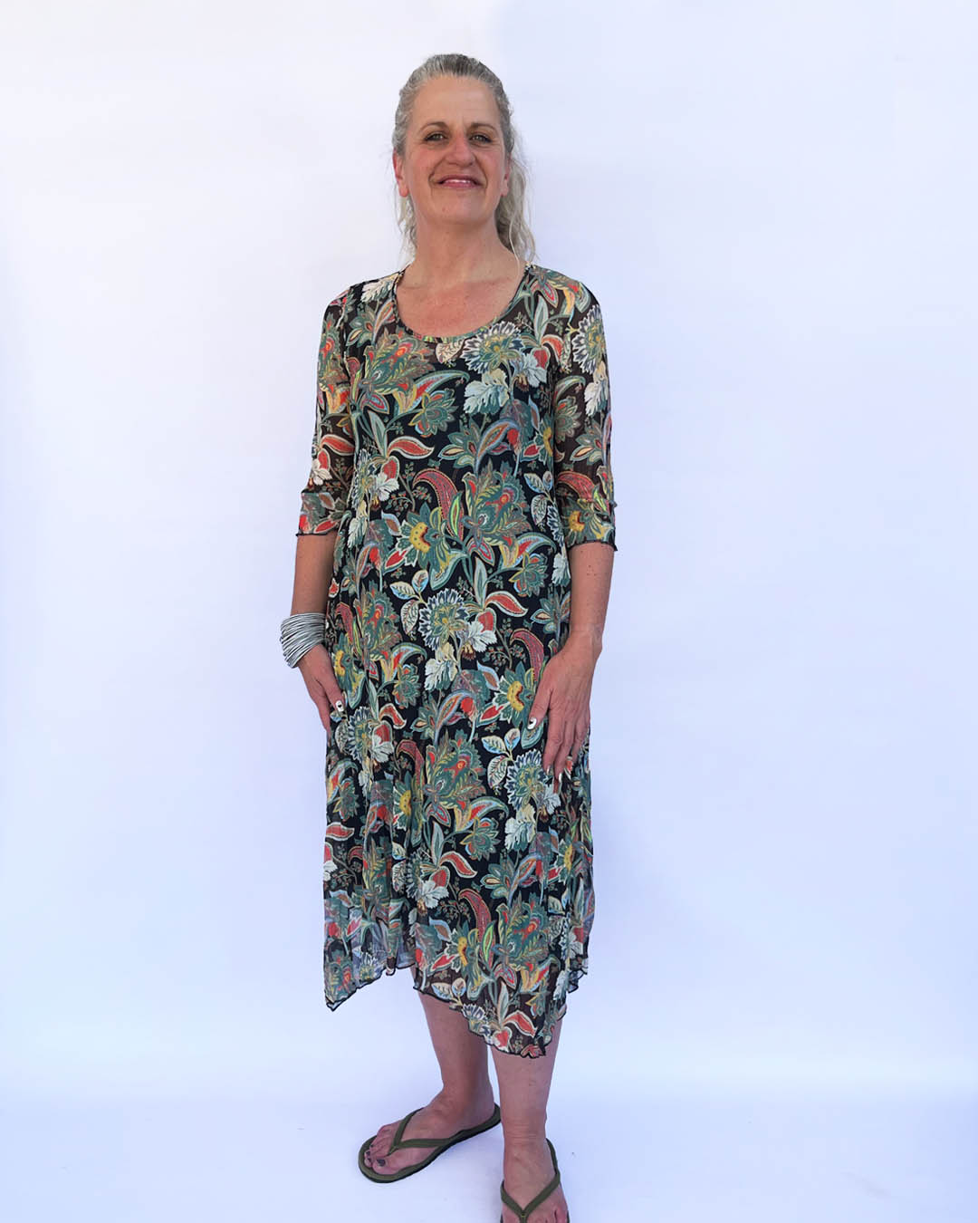 Hanky dress - dark boho
