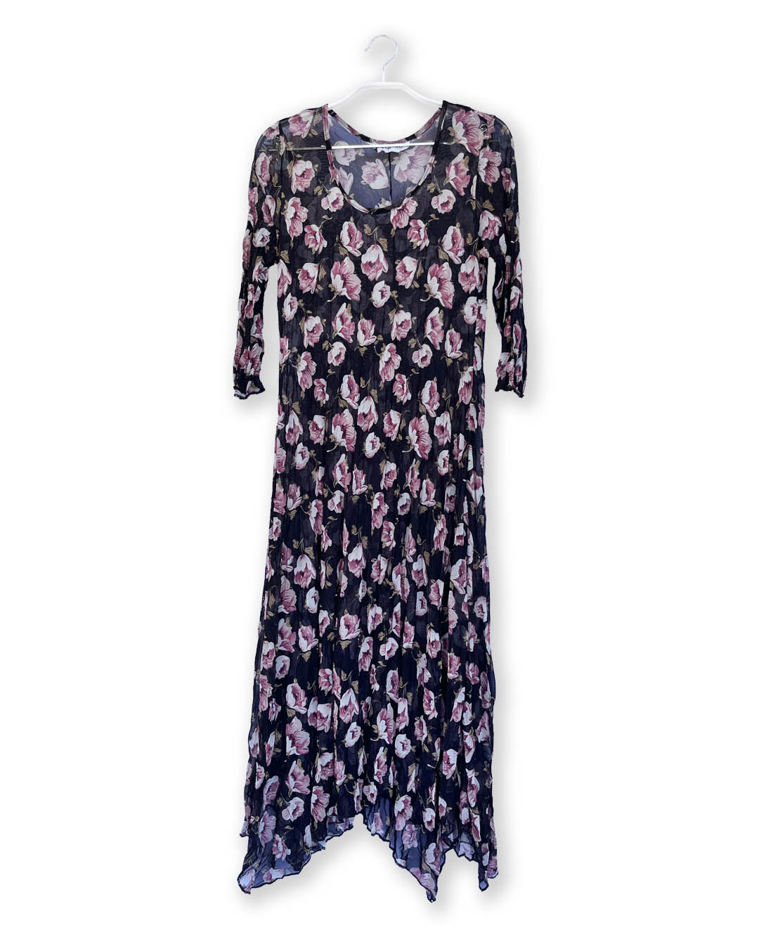 Hanky dress - pink floral