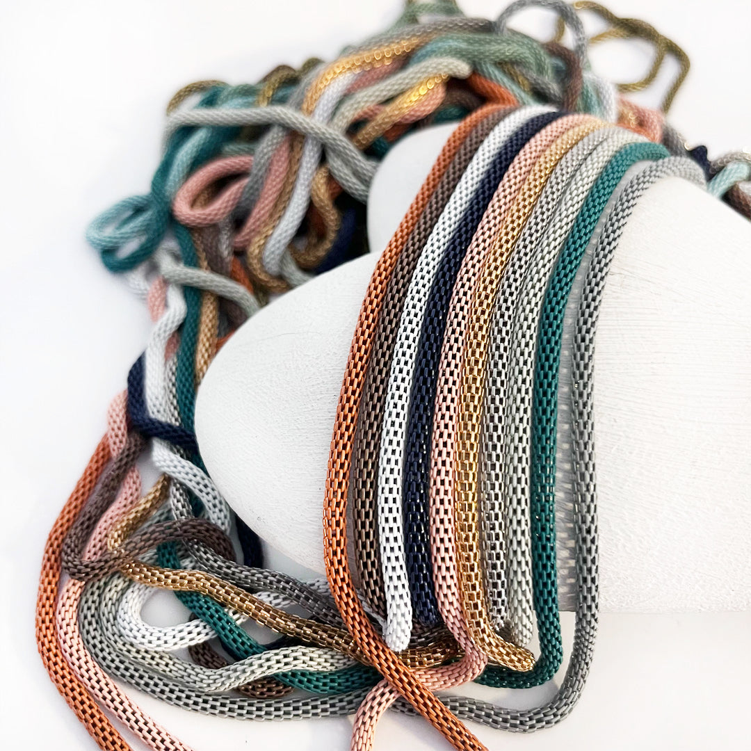 Mesh Necklace - Pastel Mint