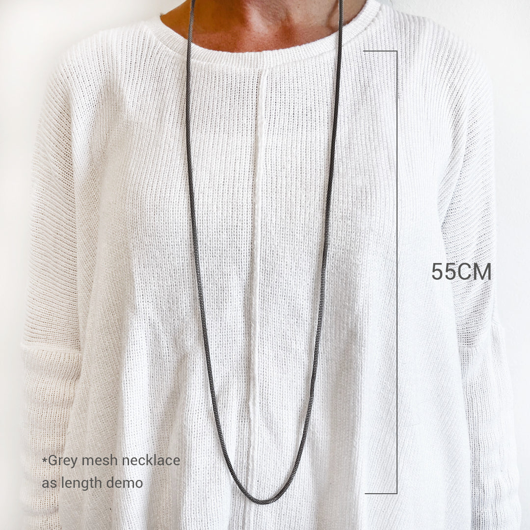 Mesh Necklace - Brown