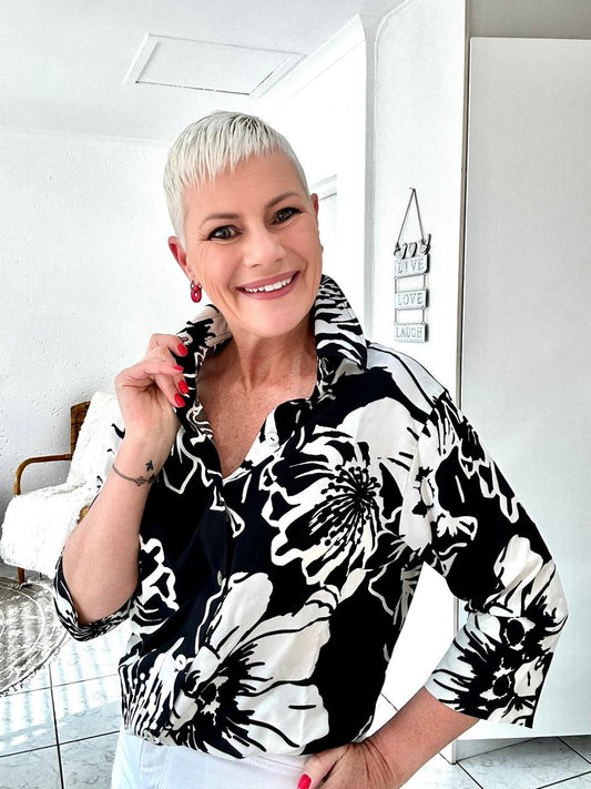 Ronica Shirt - Black & White