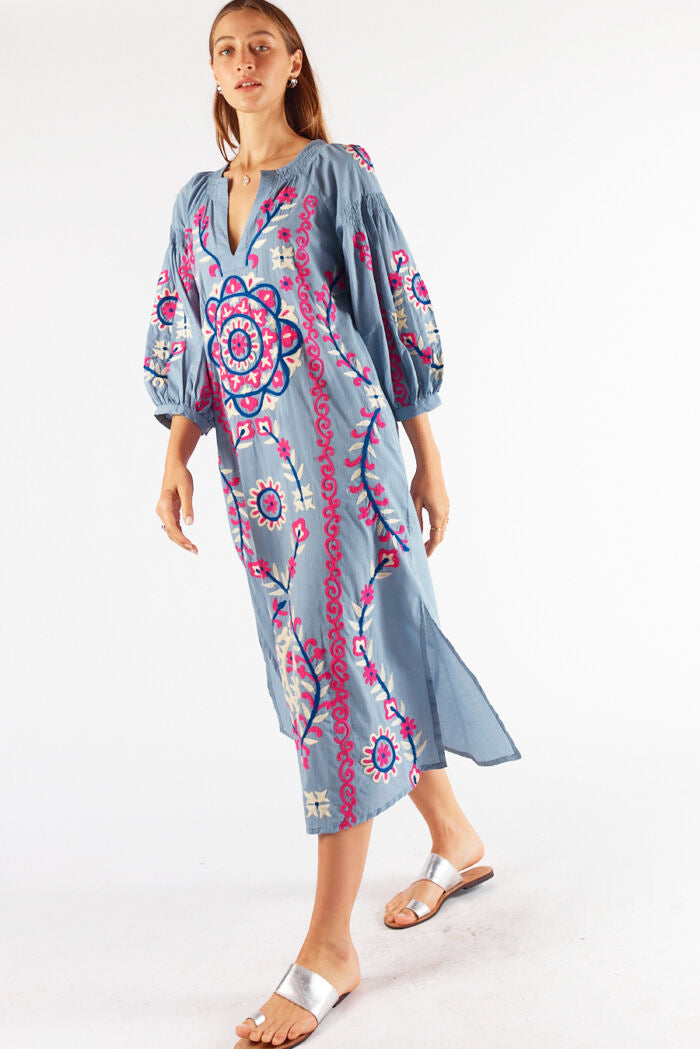 Mediterrane Dress - Blue