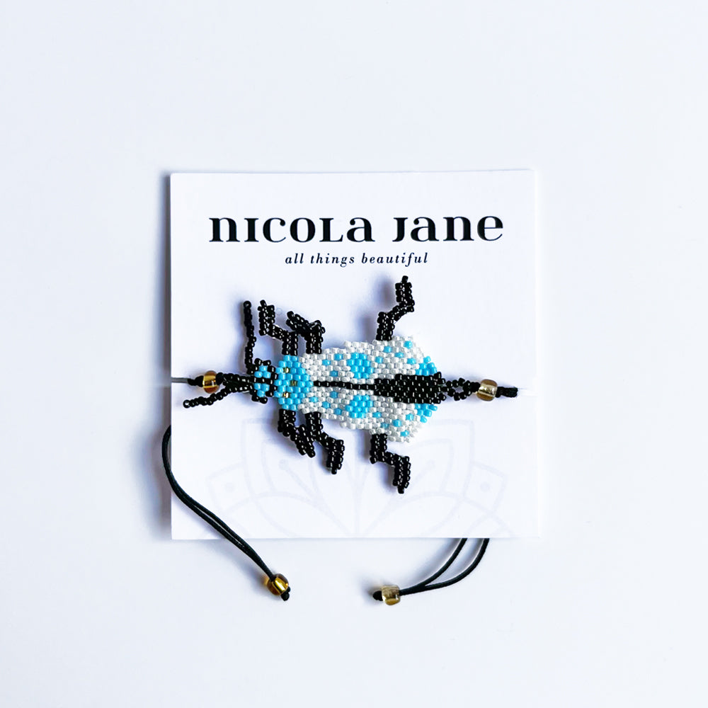 Blue bug bracelet