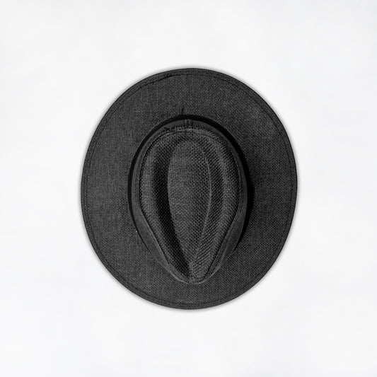 Black Paper Panama Hat