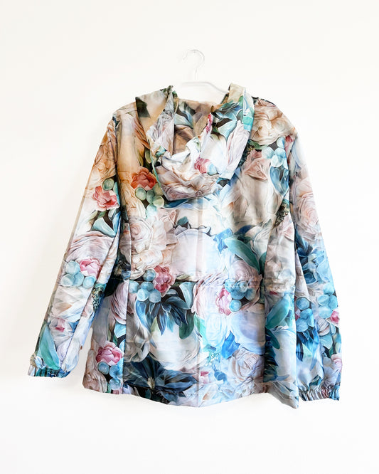 Floral raincoat - short