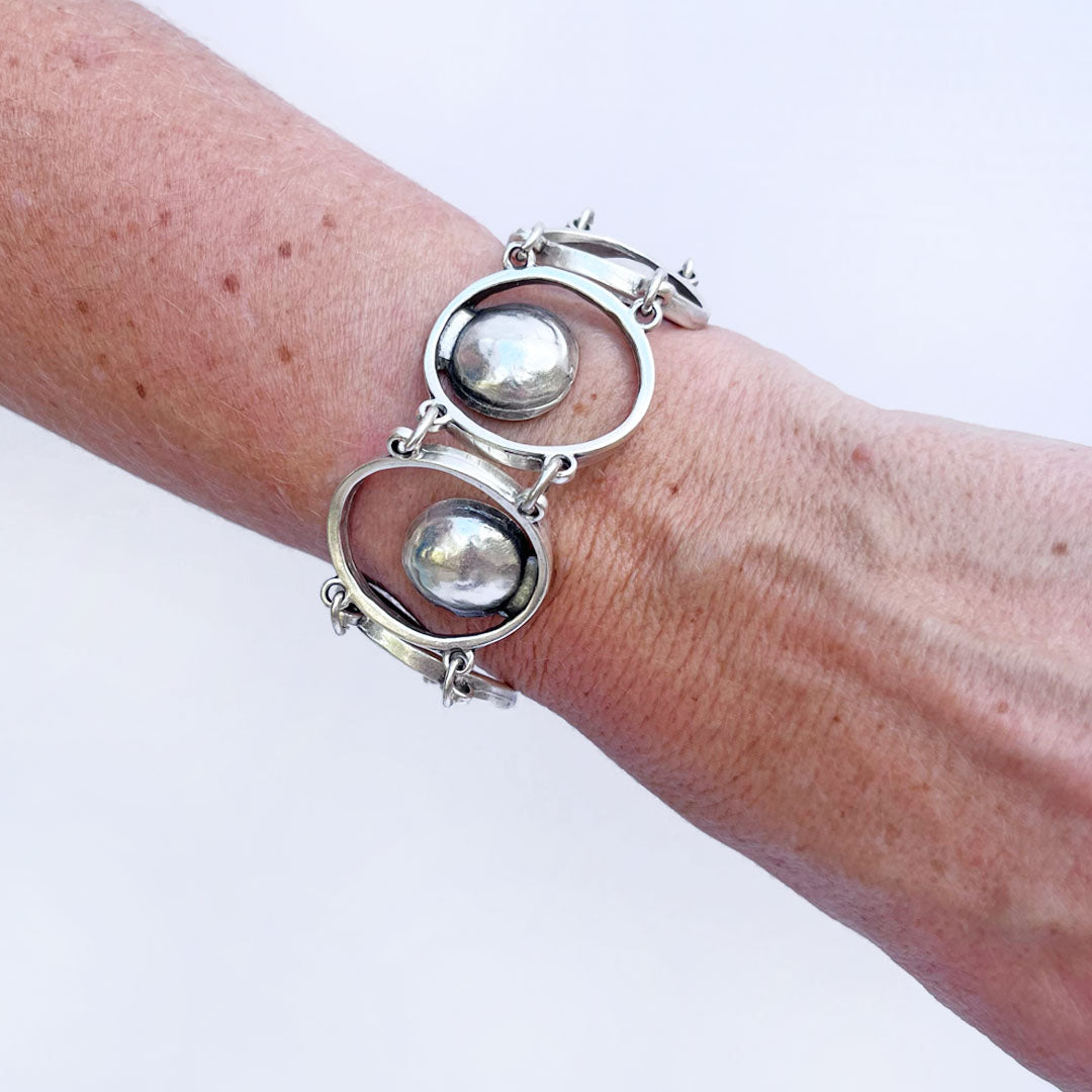 Circle Silver Bracelet