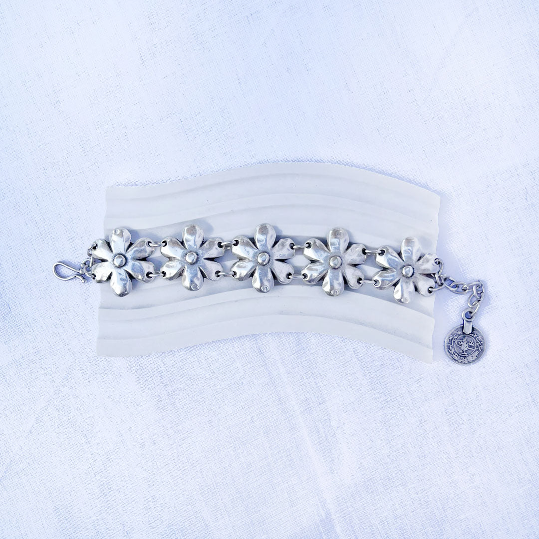 Daisy Silver Bracelet