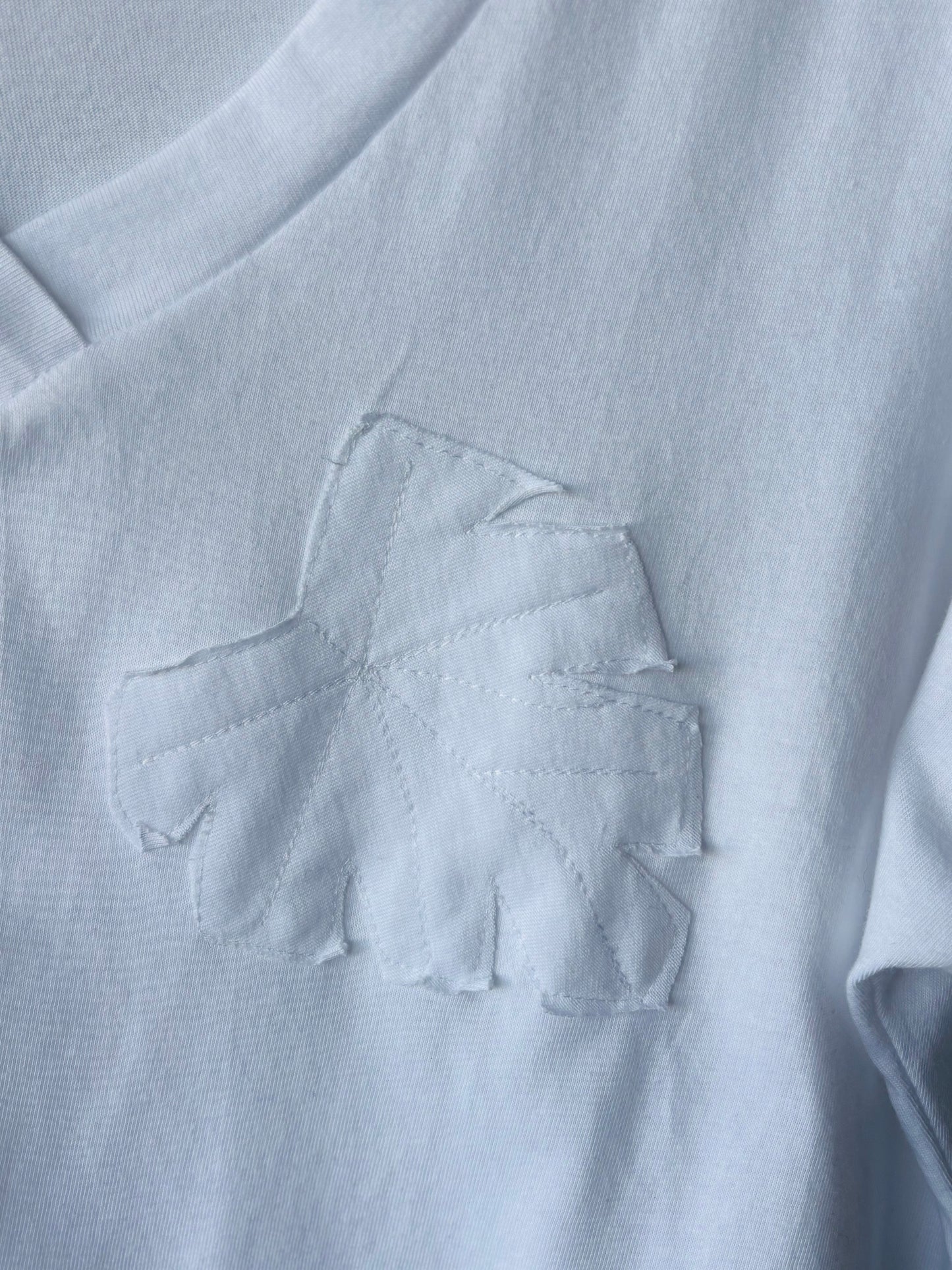 White Leaf Detail T-shirt