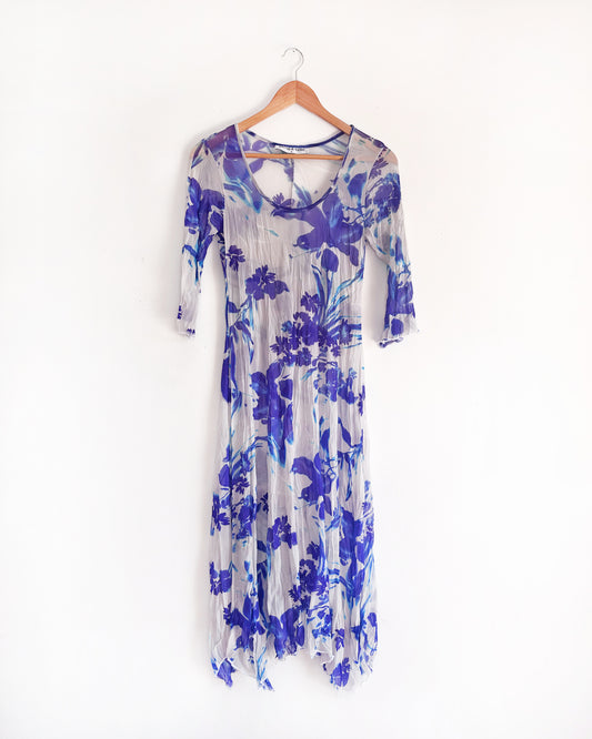 Hanky Dress - Blue Blossom