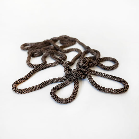 Mesh Necklace - Brown
