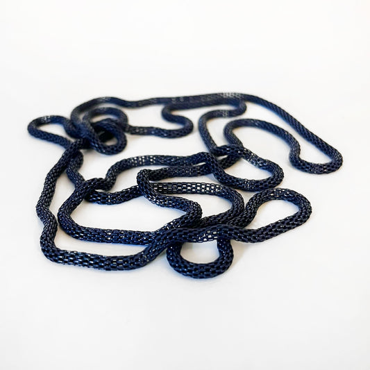 Mesh Necklace - Navy