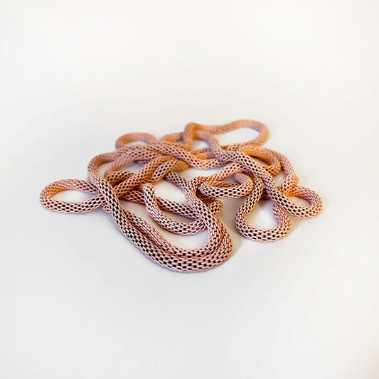 Mesh Necklace - Peachy Pink