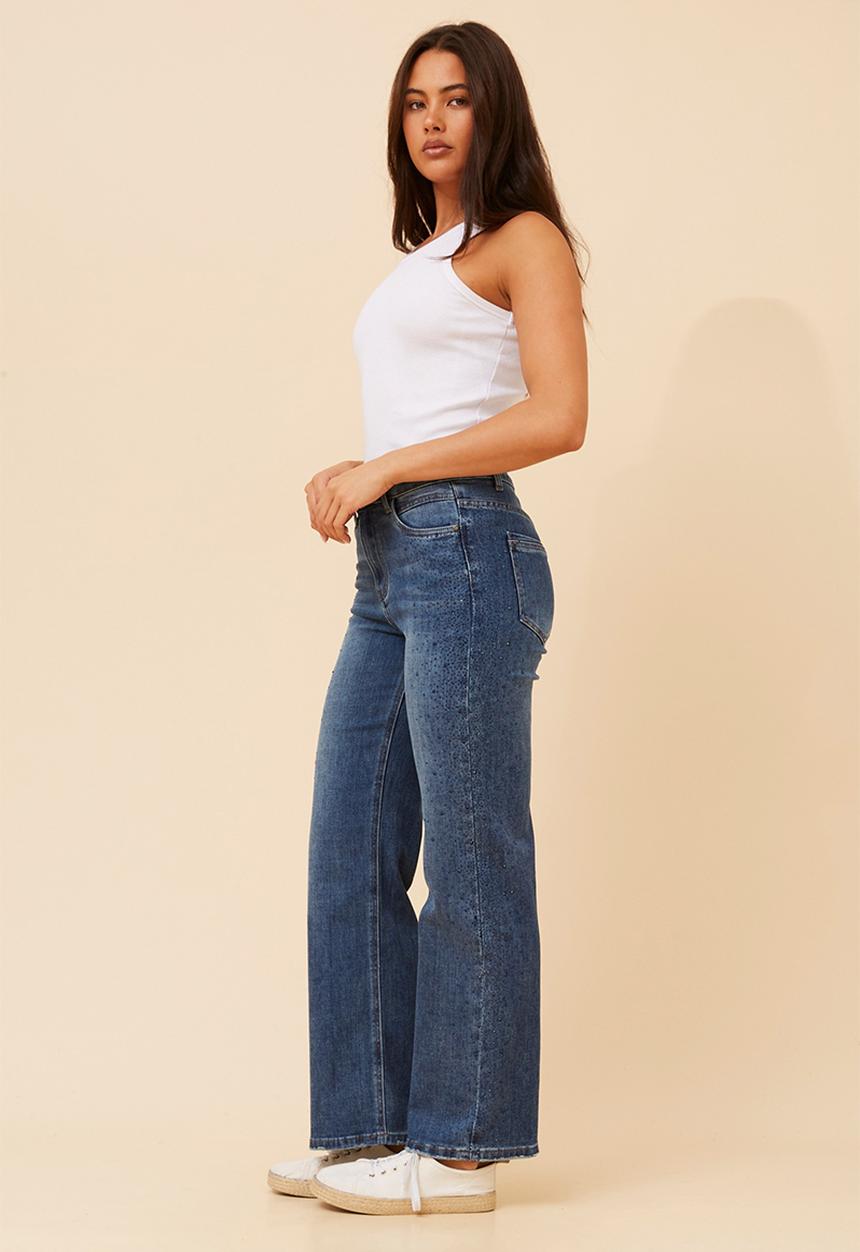 Stella Morgan - Dark Denim Glitter Jeans