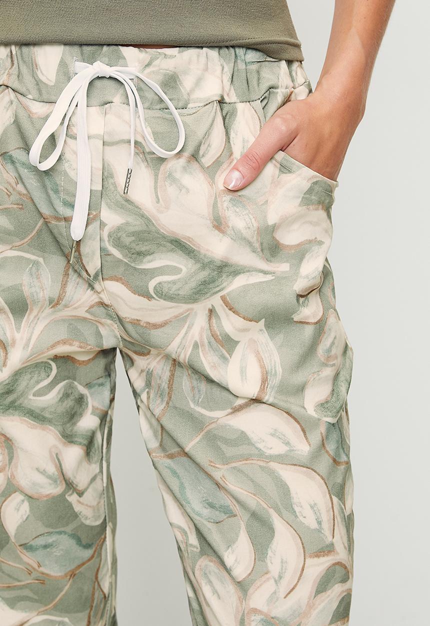 Stella Morgan - Green & Cream Jogger