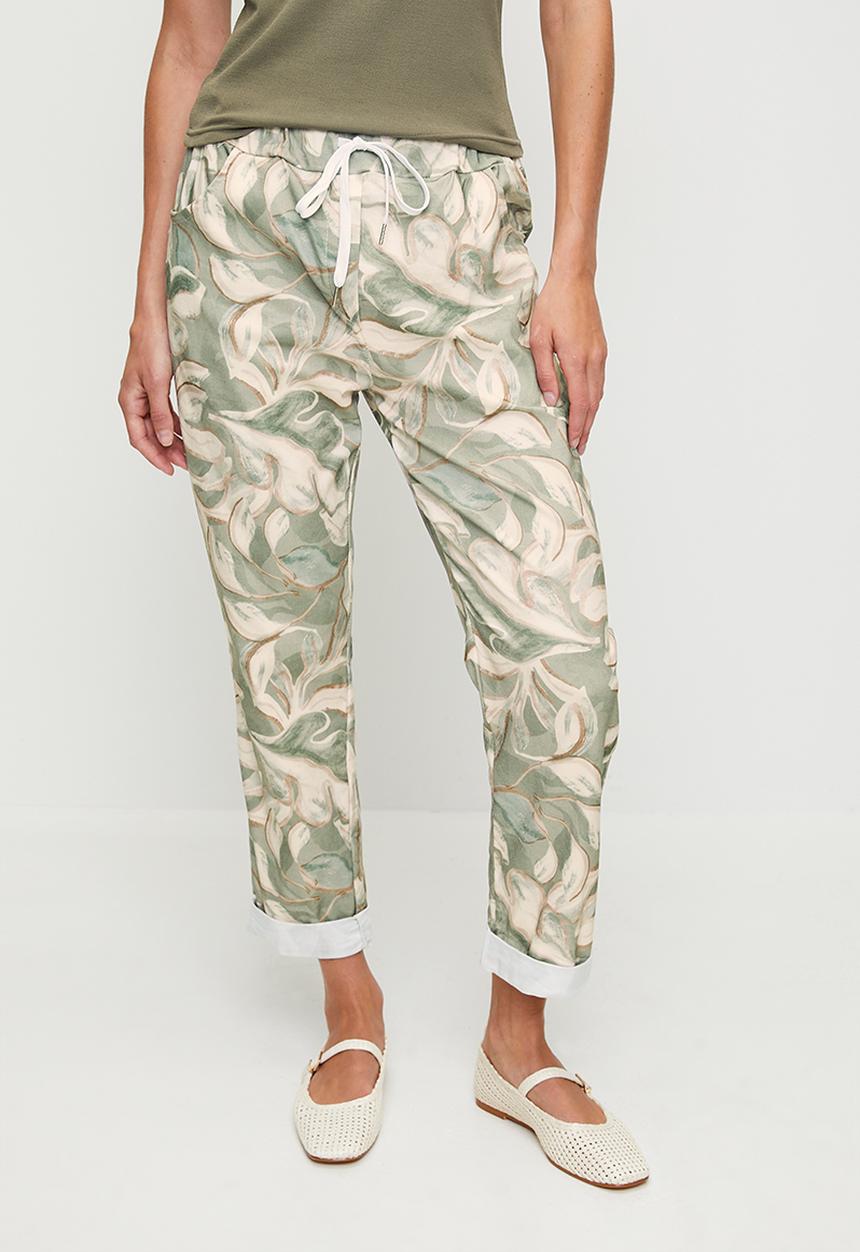 Stella Morgan - Green & Cream Jogger