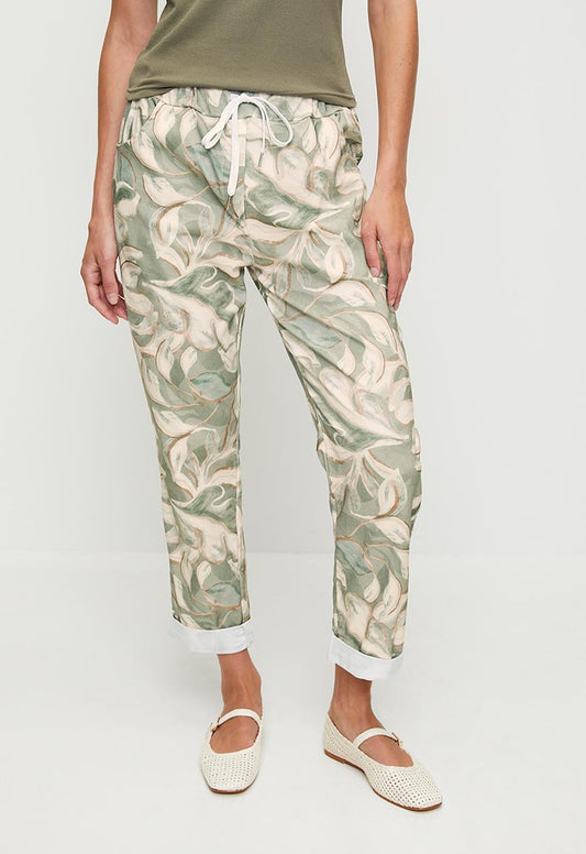 Stella Morgan - Green & Cream Jogger
