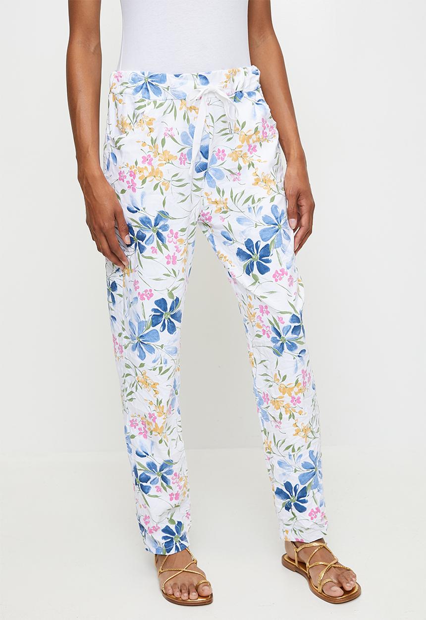 Izabel - White & Wildflower Jogger