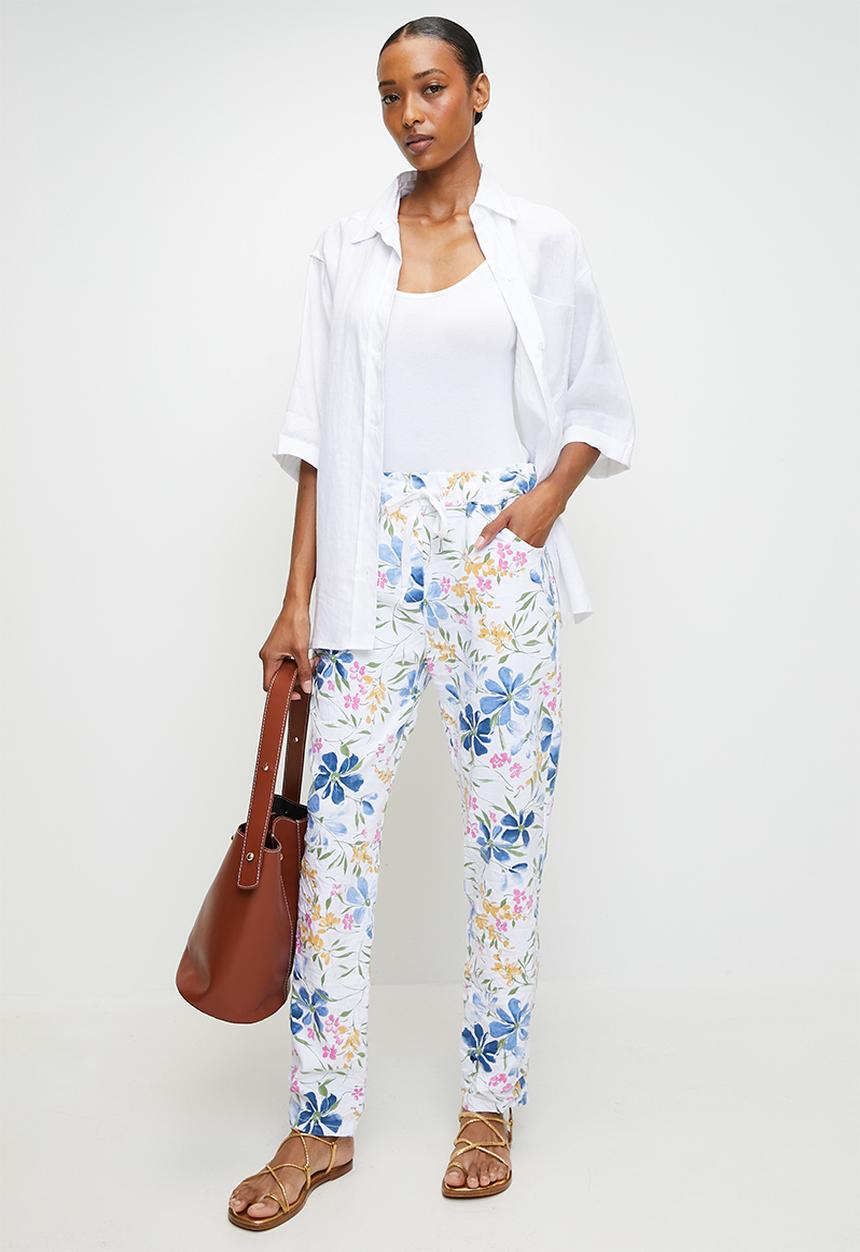Izabel - White & Wildflower Jogger