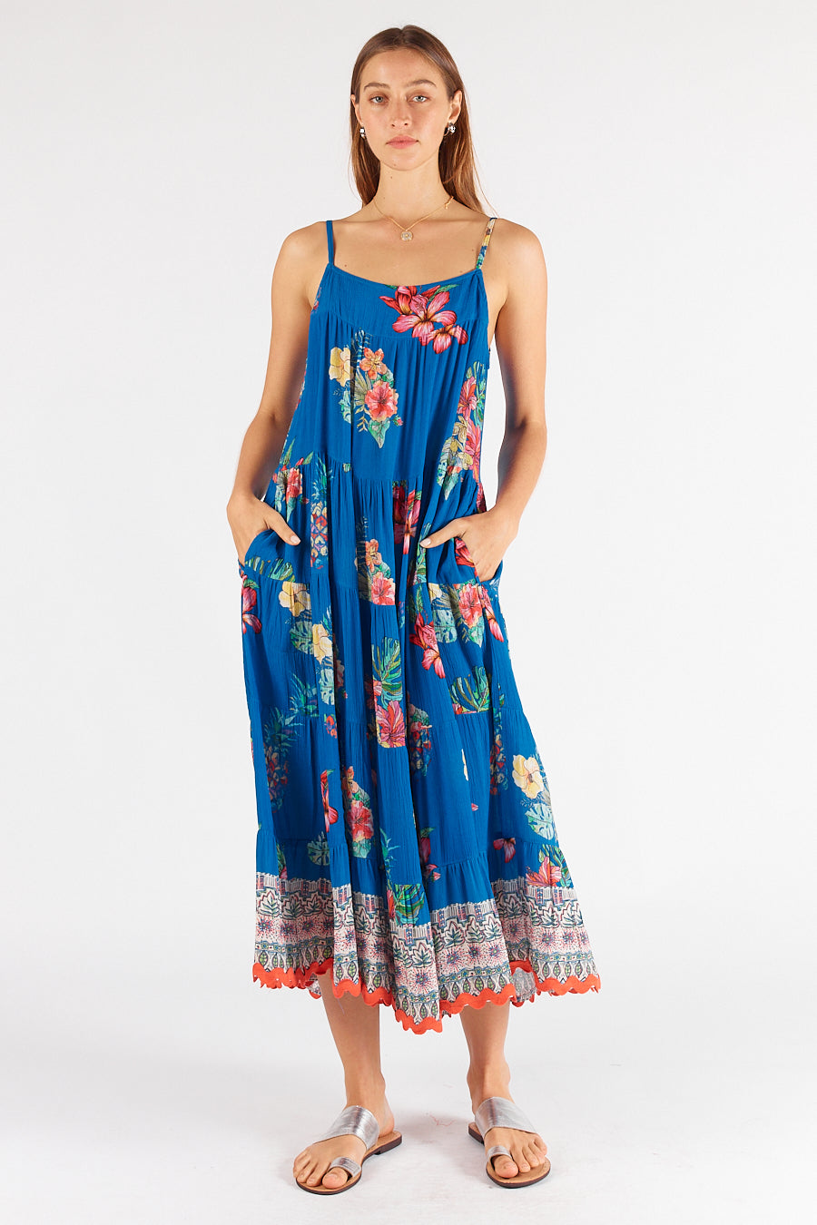 Bavarro Maxi Dress - Blue