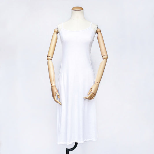 White viscose cami dress