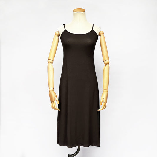 Black viscose cami dress