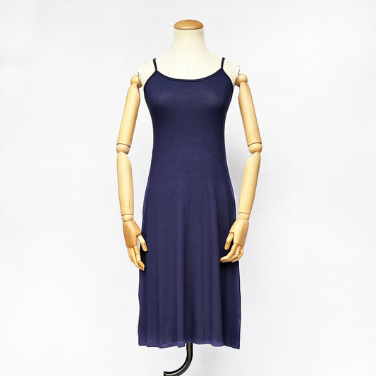 Navy viscose cami dress