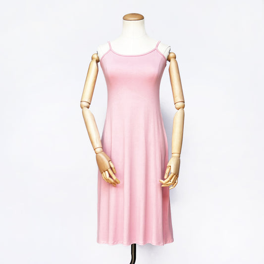 Pink viscose cami dress