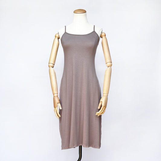 Taupe viscose cami dress