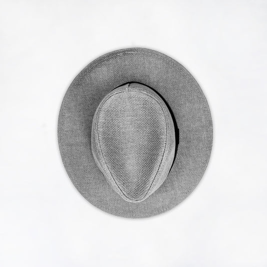 Grey Paper Panama Hat