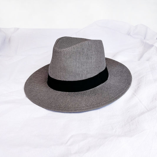 Grey Paper Panama Hat
