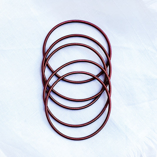 Maroon Red Metal Slinky Spring Bracelets