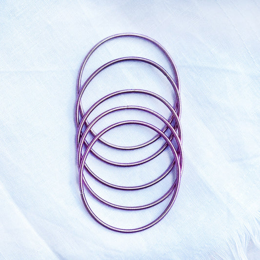 Pink Metal Slinky Spring Bracelets