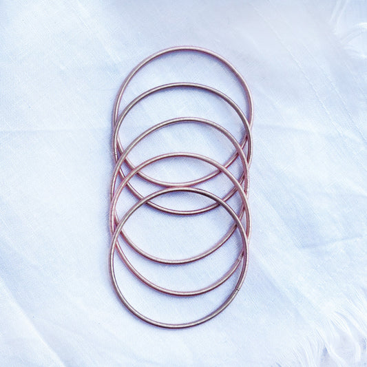 Dusty Pink Metal Slinky Spring Bracelets