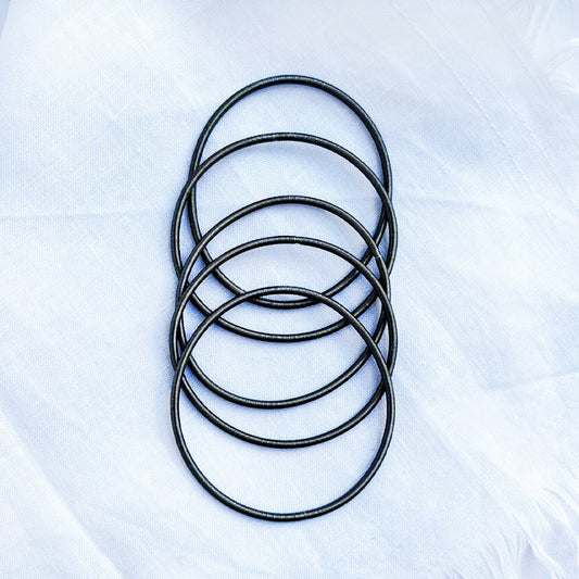 Black Metal Slinky Spring Bracelets